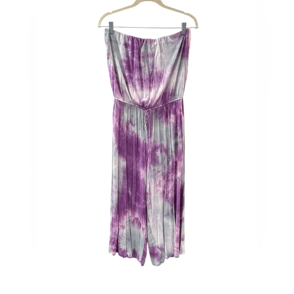 West Kei Lavender Tie Dye Strapless Jumper